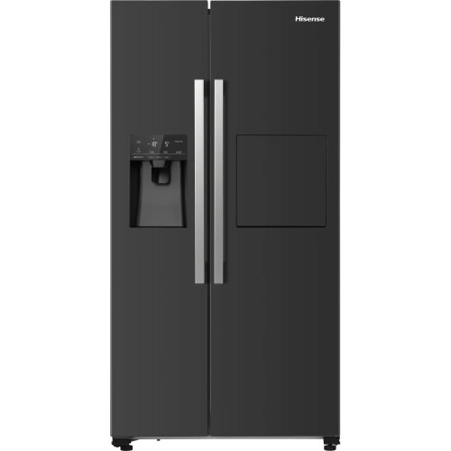 Hisense Rs694n4bbe - Amerikaanse Koelkast - 179.3 Cm - 560l - Total No Frost - Zwart | Nieuw (outlet)