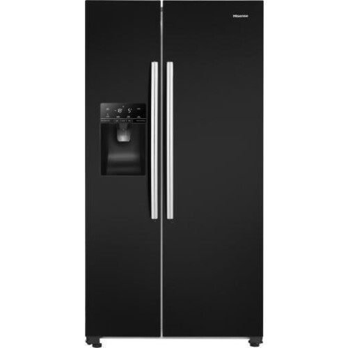 Hisense Rs694n4ibe - Amerikaanse Koelkast - 179.3 Cm - 562l - No Frost - Zwart | Nieuw (outlet)