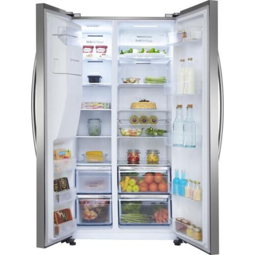Hisense Rs694n4ice – Amerikaanse Koelkast – 178.6 Cm Hoog – 562l Inhoud – No Frost – Water- En Ijsdispenser – Inox Look | Nieuw (outlet)