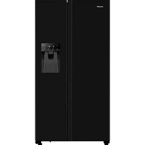 Hisense Rs694n4tbe - Amerikaanse Koelkast - 179.3 Cm - 562l - Total No Frost - Zwart | Nieuw (outlet) Tweedehands