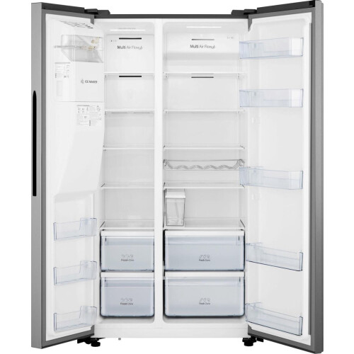 Hisense Rs694n4tie - Amerikaanse Koelkast - 179.3 Cm - 562l - No Frost - Zilver | Nieuw (outlet)