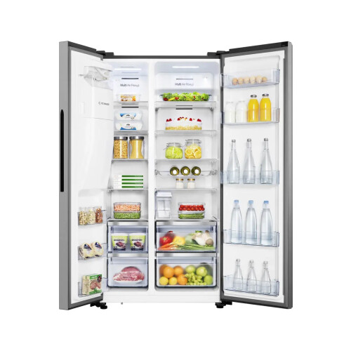 Hisense Rs694n4tze - Amerikaanse Koelkast - 179.3 Cm - 562l - Total No Frost - Zilver