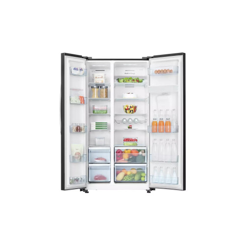 Hisense Rs741n4wbe - Amerikaanse Koelkast - 179.3 Cm - 578l - No Frost - Zwart