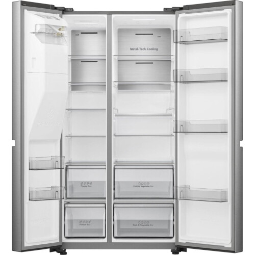 Hisense Rs818n4iie - Amerikaanse Koelkast - 179 Cm - 632l - Total No Frost - Rvs