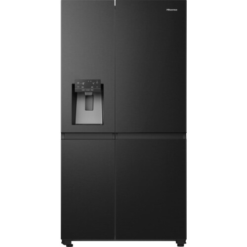 Hisense Rs818n4tfc - Amerikaanse Koelkast - 179.5 Cm - 632l - No Frost & Waterdispenser - Zwart Rvs | Nieuw (outlet)