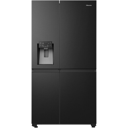 Hisense RS818N4TFC - Amerikaanse Side-by-Side koel-vriescombinatie - Water-/ijsdispenser - RVS Tweedehands