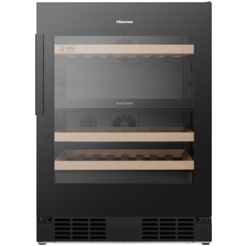 Hisense Rw3n122gslf - Wijnkoelkast - 128 Liter - 46 Flessen - Energielabel F | Nieuw (outlet)