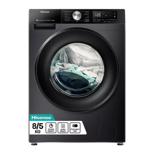 Hisense Wd3s8043bb3 - Was-droogcombinatie - 8 Kg Wassen - 5 Kg Drogen - 1400 Tpm - Inverter Motor & Stoom - Energieklasse A/d | Nieuw (outlet)