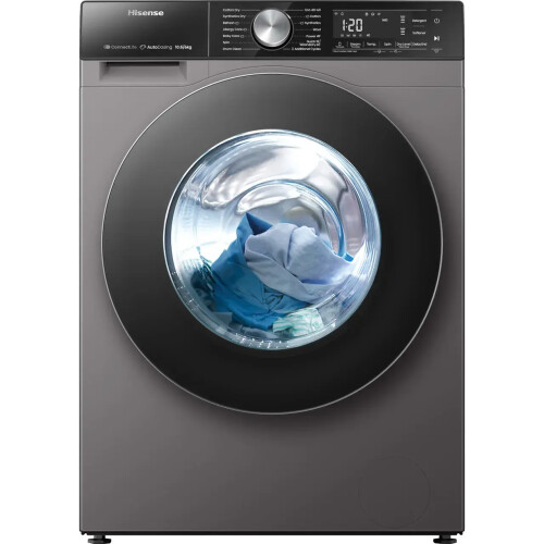 Hisense Wd5s1045bt - Was-droogcombinatie - 10 Kg Wassen - 6 Kg Drogen - 1400 Tpm - Koolborstelloze Motor - Energieklasse A/d | Nieuw (outlet)