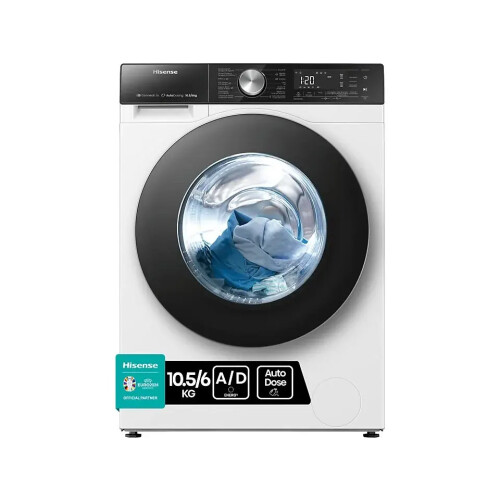 Hisense Wd5s1045bw Autodose Was-droogcombi 10.5 - 6kg 1400t | Nieuw (outlet)
