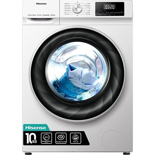 Hisense Wdqa1014evjm - Was-droogcombinatie - 10 Kg Wassen - 6 Kg Drogen - 1400 Tpm - Stoomfunctie - Energieklasse E | Nieuw (outlet) Tweedehands