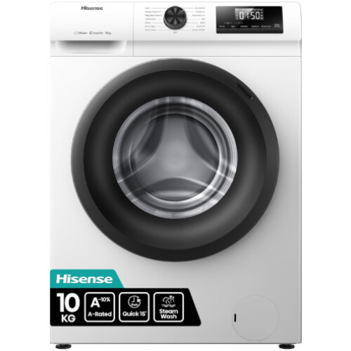 Hisense Wf1q1041bw Wasmachine - Steam Wash - 10kg, 1400t | Nieuw (outlet)