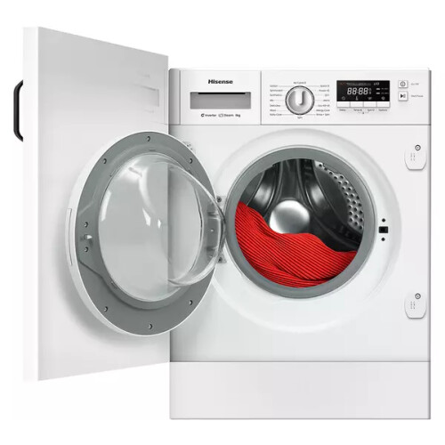 Hisense Wf3m841bwi - Inbouw Wasmachine - 8 Kg - 1400 Tpm - Steamwash - Energieklasse A | Nieuw (outlet)