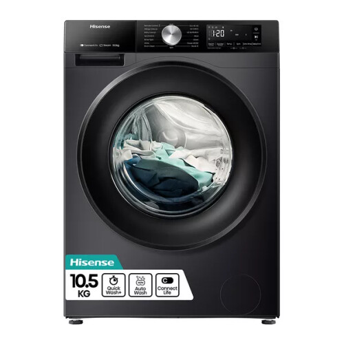 Hisense Wf3s1043bb3 - Wasmachine - 10 Kg - 1400 Tpm - Energieklasse A - Zwart | Nieuw (outlet)