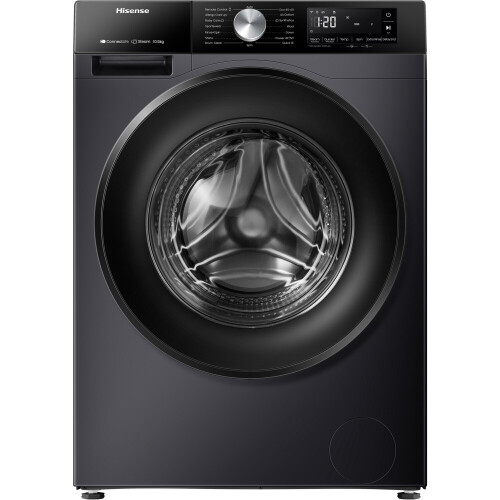 Hisense Wf3s1043bb3 - Wasmachine - 10.5 Kg - 1400 Tpm - Stoomfunctie - Energieklasse A - Zwart | Nieuw (outlet)