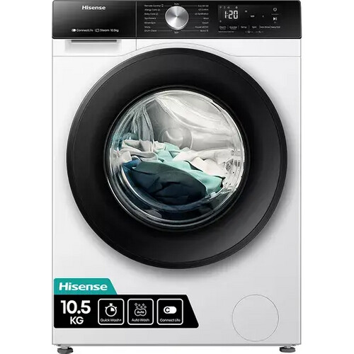 Hisense Wf3s1043bw3 - Wasmachine - 10.5 Kg - 1400 Tpm - Energieklasse A | Nieuw (outlet) Tweedehands