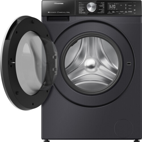 Hisense Wf5s1045bb - Wasmachine - 10.5 Kg - 1400 Tpm - Stoomfunctie & Autodose - Energieklasse A - Grafiet | Nieuw (outlet)