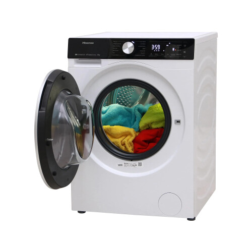 Hisense Wf5s1245bw - Wasmachine - 12 Kg - 1400 Tpm - Stoom & Wifi - Energieklasse A | Nieuw (outlet)