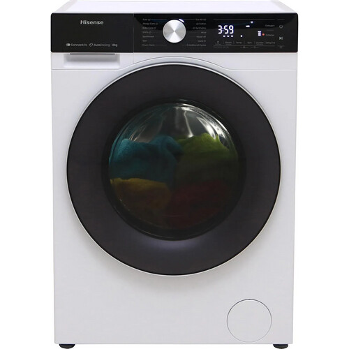 Hisense Wf5s1245bw - Wasmachine - 12 Kg - 1400 Tpm - Stoom & Wifi - Energieklasse A | Nieuw (outlet) Tweedehands