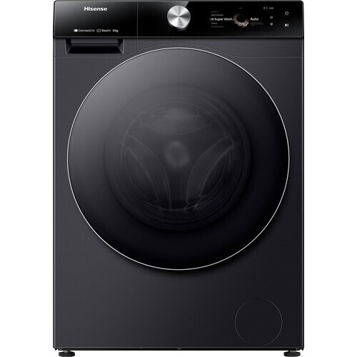 Hisense Wf7s1247bb - Wasmachine - 12 Kg - 1400 Tpm - Stoomfunctie - Energieklasse A - Zwart | Nieuw (outlet) Tweedehands