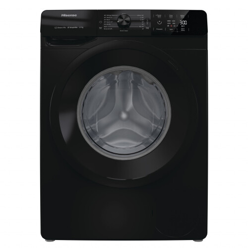 Hisense Wfge10141vmb - Wasmachine - 10 Kg - 1400 Tpm - Stoomfunctie - Energieklasse B - Zwart | Nieuw (outlet)