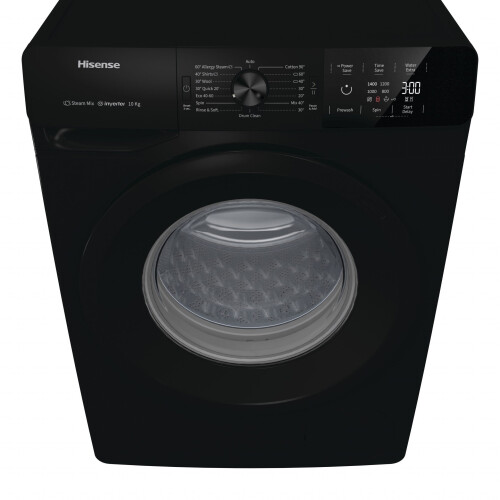 Hisense Wfge10141vmb - Wasmachine - 10 Kg - 1400 Tpm - Stoomfunctie - Energieklasse B - Zwart | Nieuw (outlet)