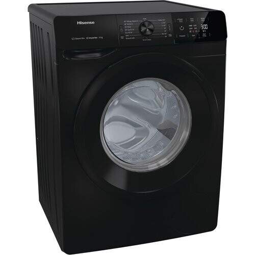 Hisense Wfge80141vmb - Wasmachine - 8 Kg - 1400 Tpm - Koolborstelloze Motor - Energieklasse B - Zwart Tweedehands