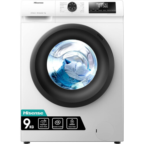 Hisense Wfqp9014evm Wasmachine 9kg 1400t | Nieuw (outlet)