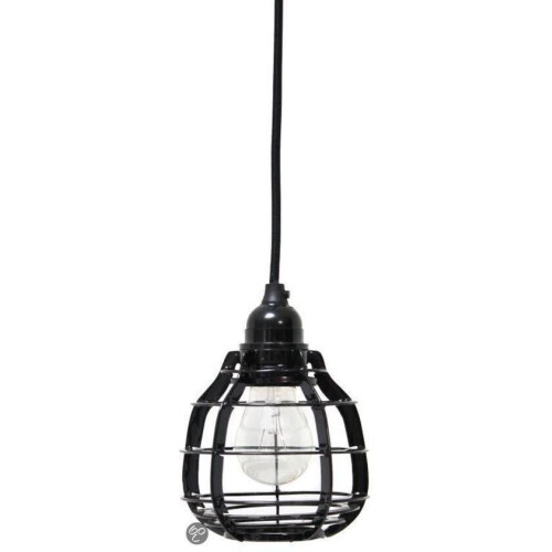 HKliving Lab lamp - Industrieel - 3 meter snoer met schakelaar - Grijs