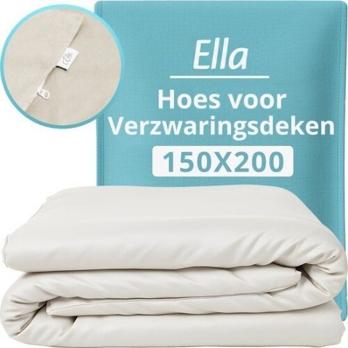 Hoes voor de verzwaringsdeken van Ella 150 x 200 CM - 7 KG&9 KG - Overtrek Hoes van 100%