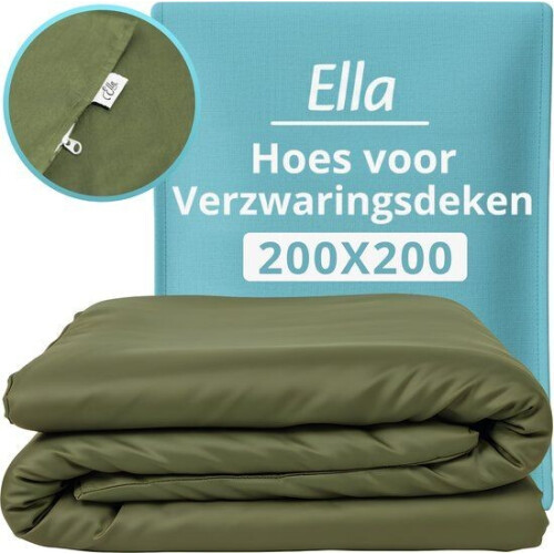 Hoes voor de verzwaringsdeken van Ella 200 x 200 CM - 11 KG&13 KG - Overtrek Hoes van 100% Tweedehands