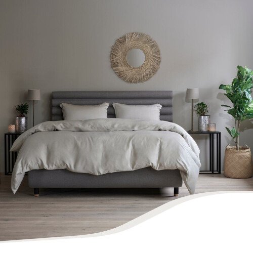 Home by TEMPUR® - Dekbedovertrek Bamboe - 100% zijdezacht - Nature - 260x240 cm Tweedehands