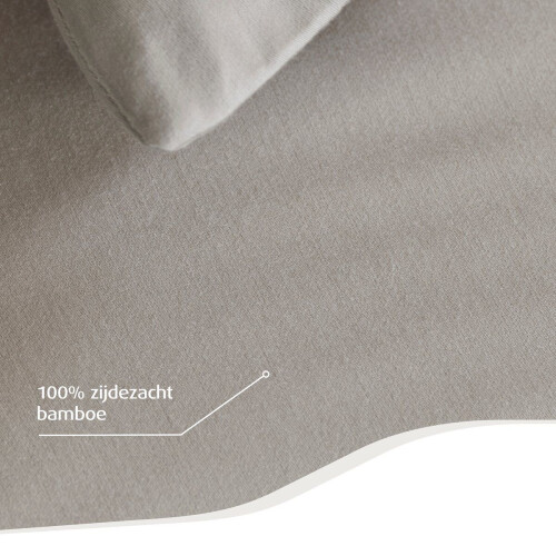 Home by TEMPUR® Topper Hoeslaken - Bamboe - Strijkvrij - 90 x 200 x 9 cm - Nature Tweedehands