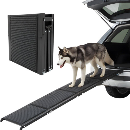Hondenloopplank - Inklapbaar - Antislip - 160 cm - Zwart Tweedehands