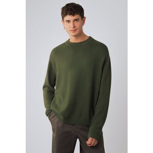 Honest Basics mannen vegan Trui Crew Thyme Tweedehands