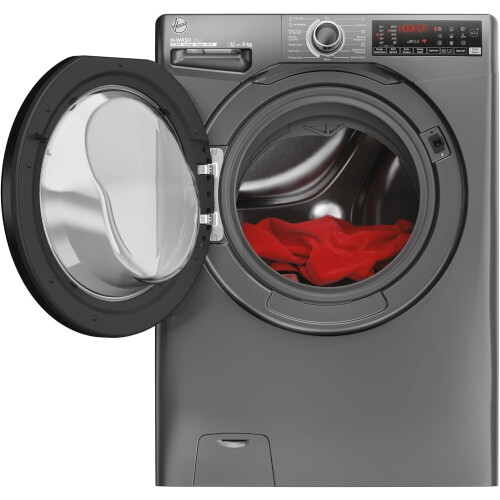 Hoover H3wps496tambr680 - Wasmachine - 9 Kg - 1400 Tpm - Wi-fi - Energieklasse A - Grafiet | Nieuw (outlet)