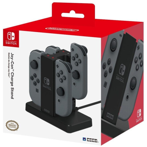 Hori Nintendo Switch - Controller Oplaadstation - Laadt 4 Joy-Cons - Zwart