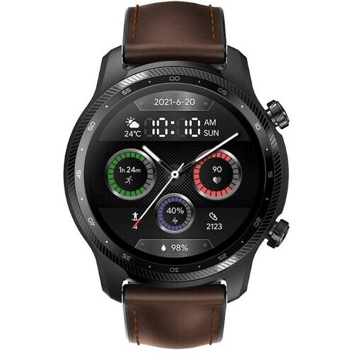 Refurbished Horloges Cardio GPS Ticwatch Pro 3 Ultra WH11013 - Zwart Tweedehands