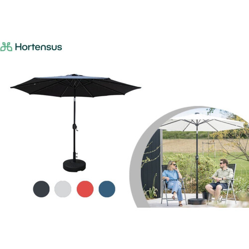 Hortensus LED parasol - Zonneparasol met verlichting - 270 cm - Crème
