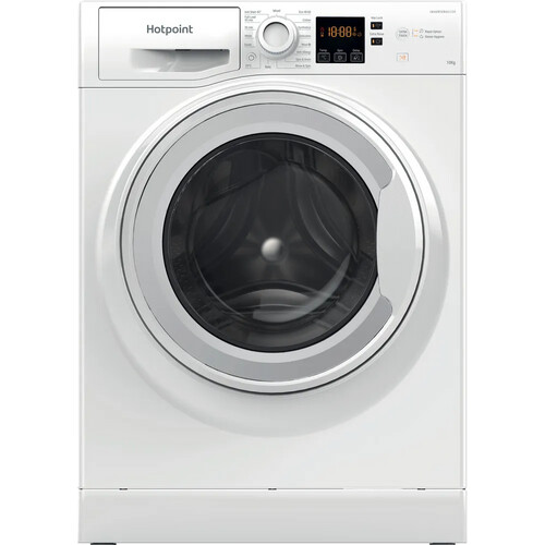 Hotpoint Nswm 1046 W - Wasmachine - 10 Kg - 1400 Tpm - Koolborstelloze Motor - Energieklasse A | Nieuw (outlet) Tweedehands