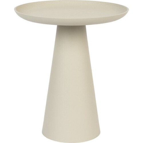 Housecraft Ringar - Bijzettafel Rond Metaal 39,5 cm - Beige