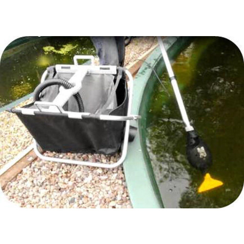 Hozelock Pond Vac - vuilwaterfilter - aluminium frame - uitneembare filterzak Tweedehands