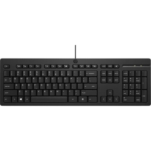 HP 125 - Toetsenbord - Verstelbare poten - Zwart