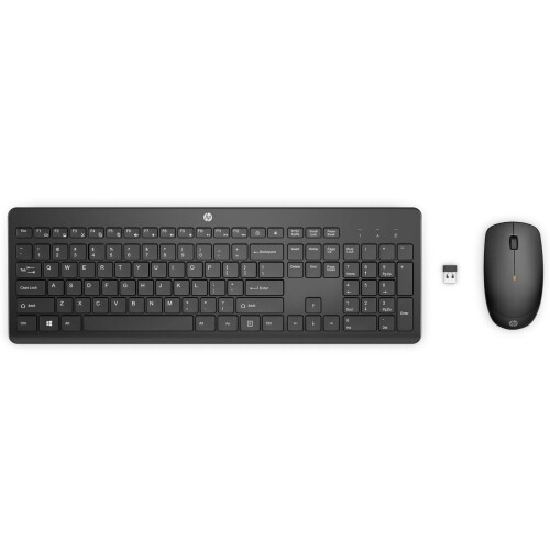 HP 1Y4D0UT#ABE - Toetsenbord en muis - Draadloos - QWERTY - Zwart