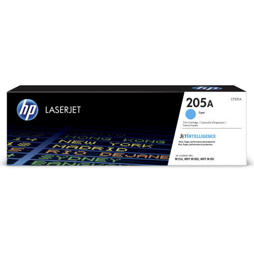 HP 205A - Tonercartridge - Origineel - Cyaan (900 pagina's) Tweedehands