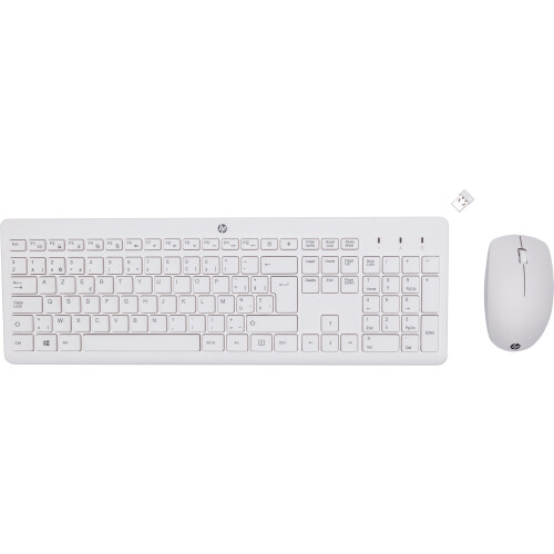 HP 230 - Draadloze Muis- en Toetsenbordcombo - AZERTY - Wit Tweedehands