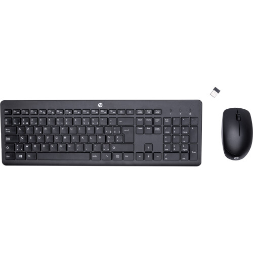 HP 230 - Draadloze Muis- en Toetsenbordcombo - AZERTY - Zwart Tweedehands