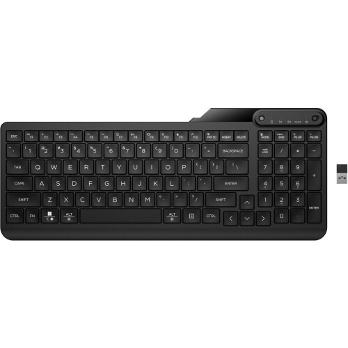 HP 475 - Toetsenbord - Dual-mode - draadloos - 2.4 GHz Bluetooth 5.3 - Zwart Tweedehands