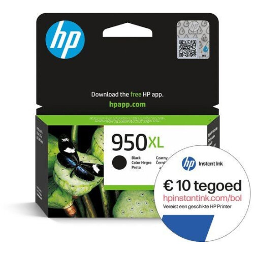 HP 950XL - Inktcartridge zwart - Incl. Instant Ink tegoed