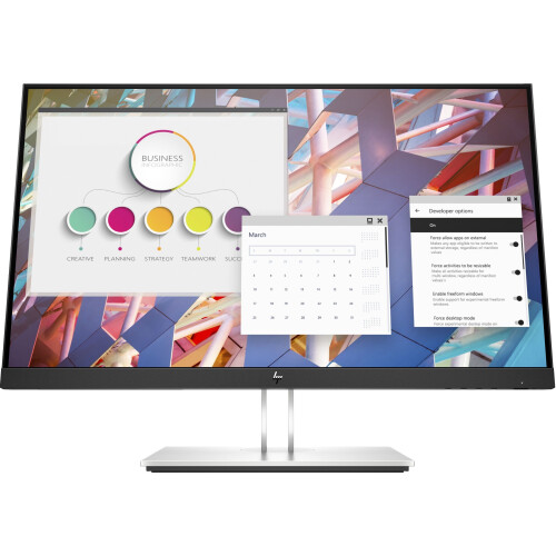 HP E24 G4 - Monitor 23,8"Full HD - 4x USB 3.2 - Zwart